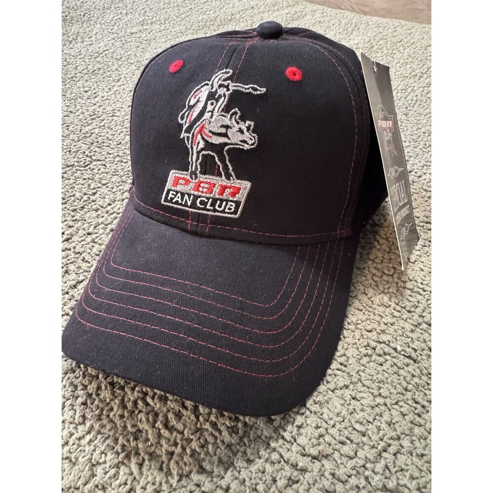 PBR Professional Bull Riding Fan Club Charcoal Gray Baseball Cap NWT